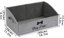 Xbopetda Large Dog Toys Storage Bins Foldable Fabric Trapezoid Organizer Boxes with Handle Collapsible Basket Dog Toys Dog Apparel & Accessories-Dog-Gray - BBL5J0G3C