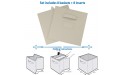 11 Inch Storage Cubes Set Of 8 Storage Baskets | Features Dual Handles & 10 Label Window Cards | Cube Storage Bins | Foldable Fabric Closet Shelf Organizer | Drawer Organizers And Storage Beige - BOCPKAQZP