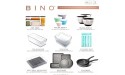 BINO | Stackable Plastic Storage Bins Medium | The Stacker Collection | Multi-Use Organizer Bins | BPA-Free | Pantry Organization | Home Organization | Fridge Organizer | Freezer Organizer - BUW4HC0T5