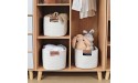 Collapsible Cotton Rope Storage Baskets [3-Pack] Woven Shelf Storage Basket Nursery Organizers Laundry Basket for Baby Clothes Toys Makeup Books Towels White 15''×10''×9'' - BHK08WNUH