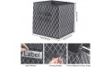Cube Storage Bins 12 x 12,Foldable Fabric Cube Baskets Boxes Drawers Container Organizer with Large Label Window and Durable Handles for Shelf,Nursery,Playroom,Closet,Pantry and Office,Set of 6 Grey - BLDZPCXLS
