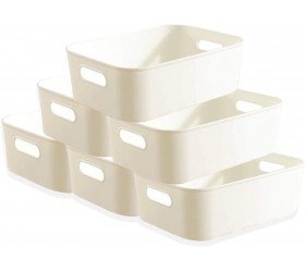 Feiupe Set of 6 Storage Bin Storage Basket Desk Cabinet Organizer - BC38E5AHO