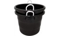 Homz Plastic Utlity Rope Handle Tub Black Set of 2 - BJHLM6WVJ