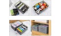 Set of 3 Closet Organizer Bins with Handle Linen Fabric Foldable Storage Baskets Cloth Box Containers for Shelves Nursery Home Office Kids Toys Baby Clothes Clothing Large - BPPPQ0UFM
