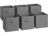 Sorbus Foldable Storage Cube Basket Bin 6 Pack Grey - BV6D2IUUS