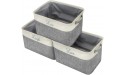 Sorbus Storage Basket Set [Pack 3] Large 15 x 10 x 9 Live Laugh and Love Big Rectangular Fabric Collapsible Organizer Bins with Carry Handles for Easy Use Storage Grey Bins Script Text - BZ8B9B6SJ