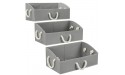 Sorbus Storage Bins [3-Pack] Fabric Storage Baskets Foldable Closet Organizer Trapezoid Storage Box Grey - BR0DTHZ6D