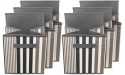Sorbus® Foldable Storage Cube Basket Bin Vertical Stripe Line Pattern 6 Pack Black - B5BZ3AKG3