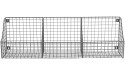 Spectrum Diversified Mount Triple Wire 3 Storage Bins Decor & Entryway Organization Rustic Farmhouse Wall Basket Industrial Gray - BC6A8BUFT