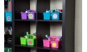 Teal Portable Plastic Storage Caddy 6-Pack for Classrooms Kids Room and Office Organization 3 Compartment - BDDJT8K3J