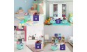 TQVAI Mix Color Foldable Storage Cubes 6 Pack Closet Bins Boxes with Label Holder Colorful Kid Toy Basket Bins Mix Purple & Mint Green - BNYTLKD97