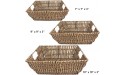 Trademark Innovations Set of 3 Square Wicker Look Baskets With Built In Handles - BVTT0ZI8Y