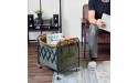 HANSHAN Magazine Rack，Foldable Mobile Storage Basket Living Room Newspaper Rack Storage Rack Book Shelf 16 × 14 × 17 Inch - BOUDV727U