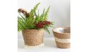 HEART SPEAKER Sturdy Multi-Function Straw Storage Basket Handmade Flower Pot for Home Ornament Primary Color S - BJW4ET6R7