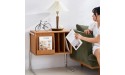 Storage Newspaper Baskets Wooden Bedside Cabinet Living Room Magazine Cabinet Multifunctional Bookcase Porch Bookshelf Color : Yellow Size : 694170cm - BXEGWB3EJ