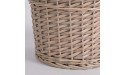 UXZDX Large Wicker Weave Storage Basket with Lid Dirty Clothes Toy Basket Laundry Basket Hand-Knitted Art - BTEAD4A4U
