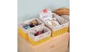 Yqs Woven Basket Straw Storage Basket Cosmetics Storage Box Snack Basket Color : Gray Size : M - BHJU6AC53