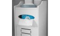 Bathroom Storage Cabinet ,Narrow Cabinet Toilet Organizer Waterproof Floor Roll Paper Towel Holder Slim Cupboard FreeStanding with Door 21x21x55cm - BT3UJEOGY