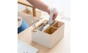 CESULIS Holder Simple Japan Style Detachable Desktop Storage Box Compatible with Remote Control Mobile Phone Makeup Brushes Holder Organizer-White - BAVHAAZY3