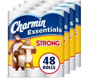 Charmin Essentials Strong Toilet Paper 1-Ply Giant Rolls 48 Count - BJP4S8V3P