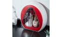 Cosmetic storage box bathroom toilet free perforation wall-mounted shelf bedroom living room storage,Red+white - BXFE4XMWF