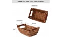 GRANNY SAYS Bundle of 2-Pack Wicker Storage Baskets & 2-Pack Woven Storage Baskets for Bathroom - BPB18LBJL
