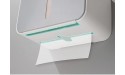 puseky Toilet Tissue Box Hand Paper Towel Dispenser Wall-Mounted Bathroom Roll Paper Folded Paper Holder Storage Rack - BDLCM9K0T