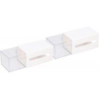 Rosvola Adhesive Organizer Case Modern Seamless Simple Multi Purpose Double Sided Wall Mounted Storage Box for Bedroom for Office for Bathroom - B3FJTTY85