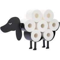Sumnacon Metal Toilet Paper Holder Decorative Dog Toilet Paper Roll Holder for Wall Stand Toilet Tank Top Rustic Toilet Paper Storage Container for Bathroom Toilet Tank Vanity Countertop - BI28L11NK