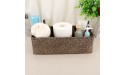 Sumnacon Woven Bathroom Storage Basket with 3 Sections for Paper Sundries Stationery Toys Cosmetics Vintage Seagrass Toilet Paper Basket for Kitchen Bathroom Toilet Tank Vanity Countertop Table Shelf Desk Coffee - BSGVTPRMM