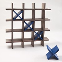 Tic Tac Toe Game Board Toilet Paper Holder for Bathroom Wall Hanging - BYZIM1YBF