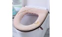 Toilet Pad Fleece Multicolor Toilet Toilet Universal Thickened Toilet Seat Cover Flannel Printing Group Can be Washed Soft and Comfortable Cushion Without Hair Loss Pink - BT4064FAV