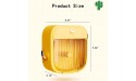 Toilet Paper Storage ,Bathroom Storage Cabinet ,Wash Towel Storage Box ,Wall-Mounted,Punch-Free,Up to 10Pounds,Water Proof,Large Capacity,Suitable for Bathroom Children's Room,Kitchen Yellow - BEQRMB3A1