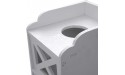 TOMATOPAPA Narrow Cabinet for PVC Toilet Cross Tissues Two Tissue Storages 7.9 x 9.9 x 29.1 inches Floor Cabinet Multifunctional Bathroom Storage Organizer Rack Stand - BNYAE08XJ