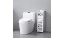 TOMATOPAPA Narrow Cabinet for PVC Toilet Cross Tissues Two Tissue Storages 7.9 x 9.9 x 29.1 inches Floor Cabinet Multifunctional Bathroom Storage Organizer Rack Stand - BNYAE08XJ