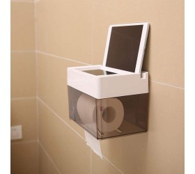 XYLXJ Multifunctional Punch-free ABS Material Tissue Box Waterproof Anti-leather Bearing Gravity Strong Garbage Bag Storage Box Mobile Phone Holder Top Plant Toilet Paper Holder - B5JI9LM0O