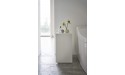 Yamazaki Home Toilet Paper Stocker Rolling Bathroom Organizer One Size White - B8IMQS5FR