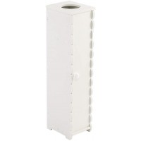 ZXJOY Toilet Paper Storage Containers Paper Towel Storage Narrow Cabinet 67.5cm High PVC 16.5x19.5x67.5 cm - BF7BHMLSP