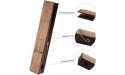 2 Wooden Clothespins 12-Inch Giant Clothespin Towel Rack Wooden Natural Giant Clothespins for DIY Crafts Wedding and Bathroom Decoration Dark WD001 - BW5RH1VSB