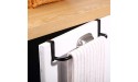 4 Pieces Metal Towel Bar Kitchen Cabinet Towel Rack Strong Steel Towel Bar Rack for Hanging on Inside or Outside of Doors Home Kitchen Bathroom Hand Towels Dish Towels and Tea Towels Black - BUFAZHOY7