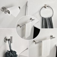 6 Piece Stainless Steel Bathroom Towel Rack Set Wall Mount - B1XF1VIGM