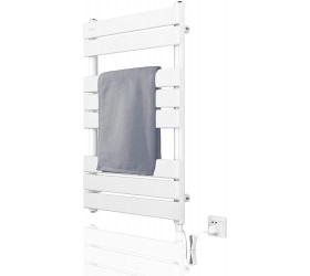AVONFLOW Towel Warmers for Bathroom 15Mins Fast Heating Wall Mounted Heated Towel Rack Bath Towel Heater Rack for Spa Plug-in 500W - B41LBN490