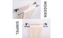 Hand Towel Rack Polished Chrome 13.78 Angle Simple SUS304 Stainless Steel Bathroom Towel Holder Face Towel Bar for Wall - BG387M9IT