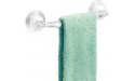 iDesign 52620 Plastic Power Lock Suction Towel Bar Holder for Bathroom Kitchen Laundry Room Mudroom 11.2 x 5.65 x 2.35 Clear - BQBKU03V0