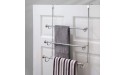 iDesign York Over the Shower Door Towel Rack for Bathroom 1.5 x 7 x 22.8 Chrome Brushed,79150 - B1GLQPWEN