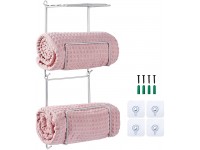 JGLASSMALL Towel Rack Holder with Top Shelf for Bathroom Wall Mounted  Metal Wire Towel Storage Shelf Organizer Rack Holder for Rolled Towels Washcloths Organization. - B0IX0J749