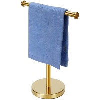 Kalitro Gold Towel Rack Hand Towel Stand Bathroom Towel Holder Stand SUS304 Stainless Steel Gold - BFJ2GQ3MP
