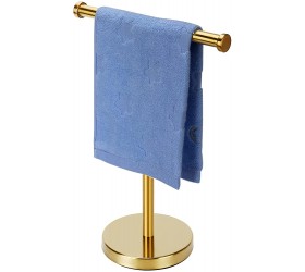 Kalitro Gold Towel Rack Hand Towel Stand Bathroom Towel Holder Stand SUS304 Stainless Steel Gold - BFJ2GQ3MP
