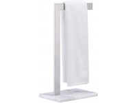 KES Hand Towel Rack with Marble Base Total Height 16.3-Inch L-Shape Hand Towel Holder Stand for Bathroom Vanity Countertop SUS 304 Stainless Steel Brushed Finish BTH220A-2 - BFLX6ZKZB