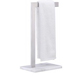 KES Hand Towel Rack with Marble Base Total Height 16.3-Inch L-Shape Hand Towel Holder Stand for Bathroom Vanity Countertop SUS 304 Stainless Steel Brushed Finish BTH220A-2 - BFLX6ZKZB